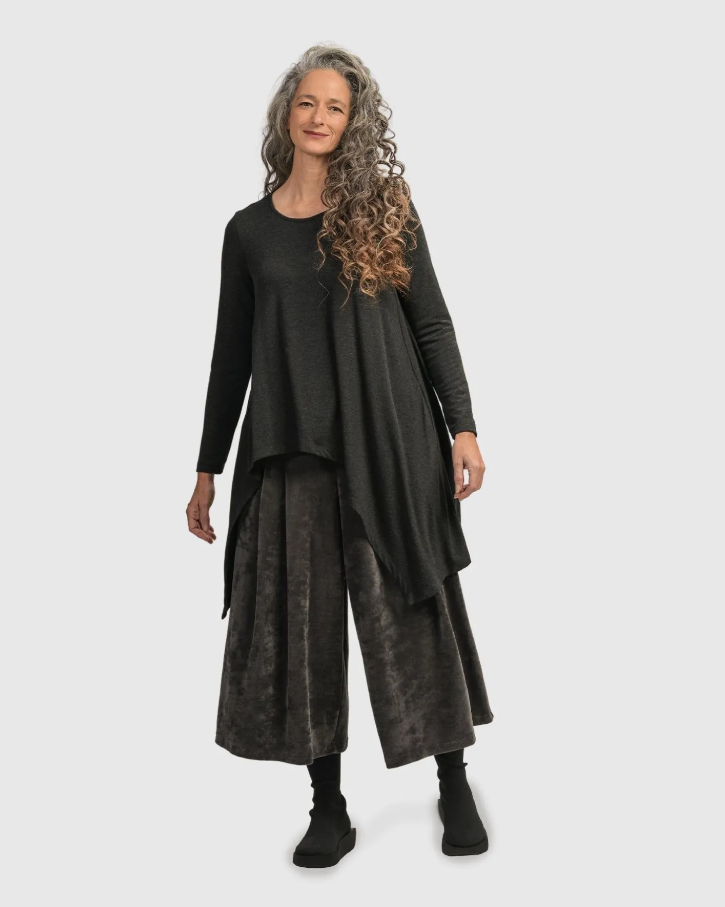 Urban Hi-Lo Top, Charcoal