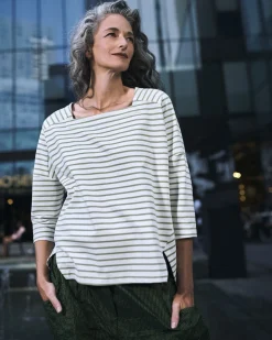 Urban Jagger Stripe Top, Green