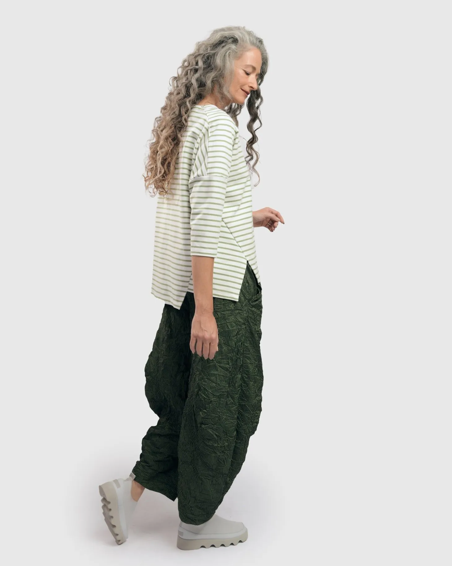 Urban Jagger Stripe Top, Green