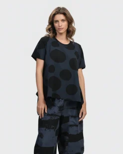 Urban Juliana Relaxed Top, Navy