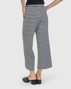 Urban Lagoa Striped Pants, Navy