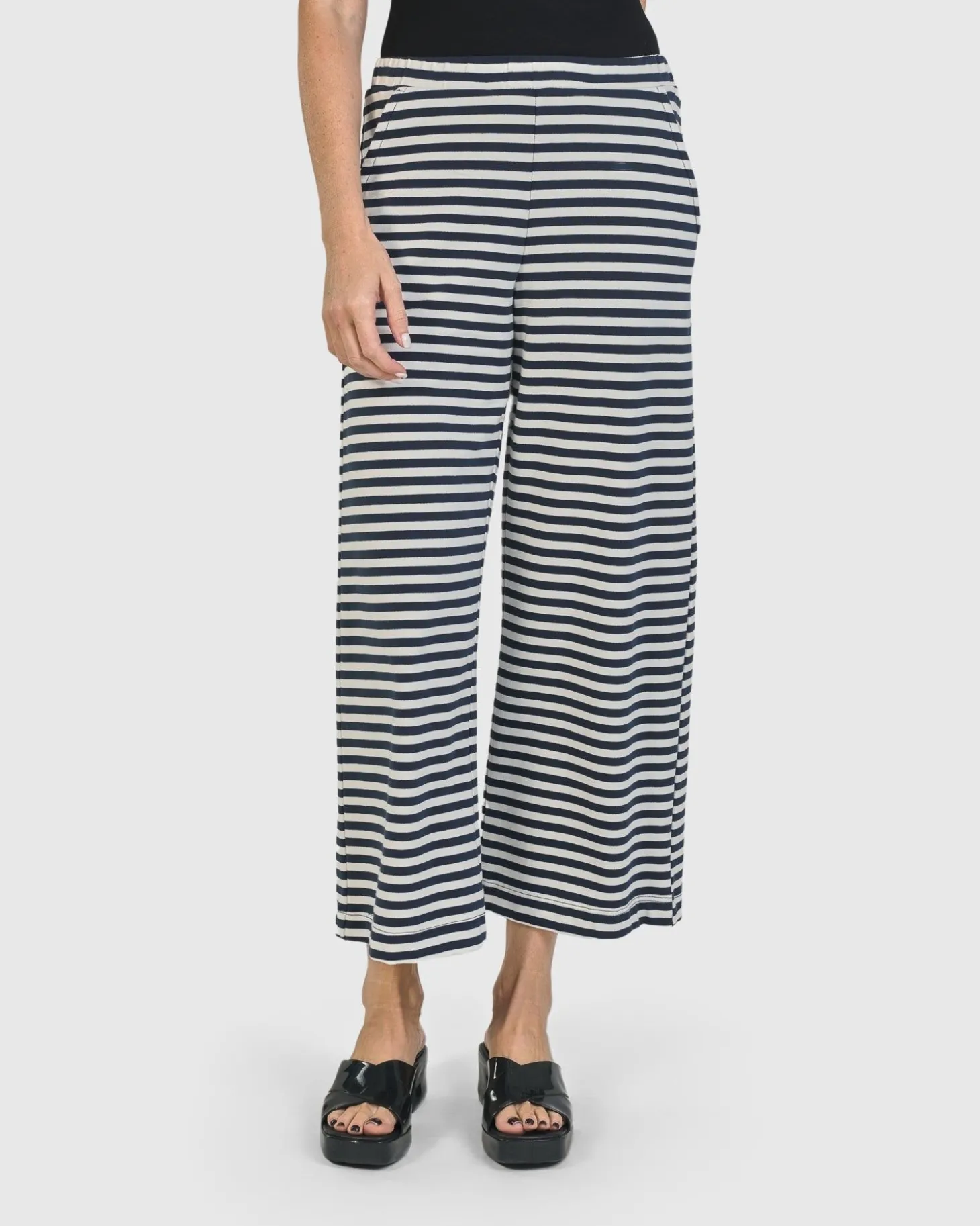 Urban Lagoa Striped Pants, Navy