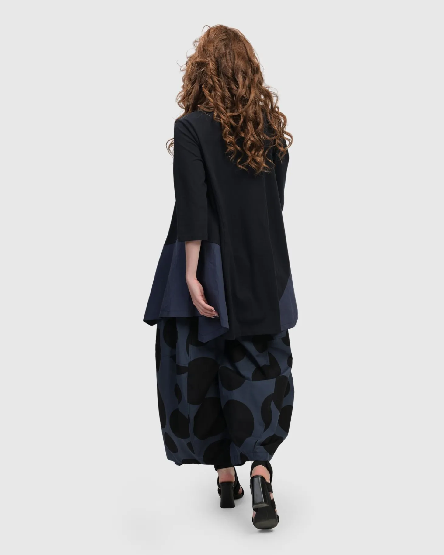 Urban Marvels Trapeze Top, Navy