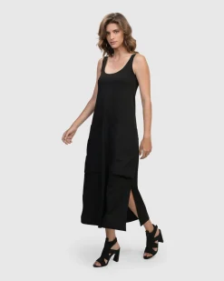 Urban Maxi Tank Dress, Black