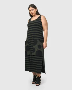 Urban Maxi Tank Dress, Khaki