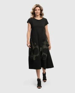 Urban Melody Midi Dress, Khaki
