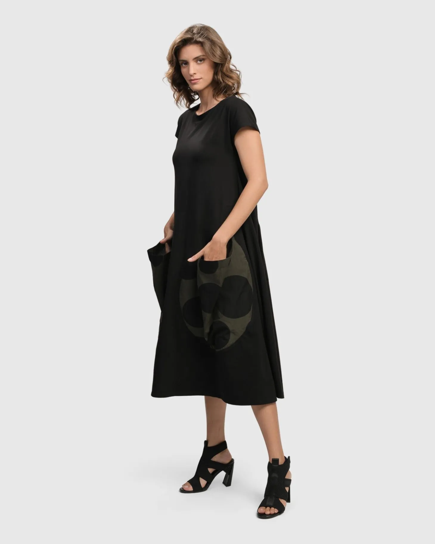 Urban Melody Midi Dress, Khaki
