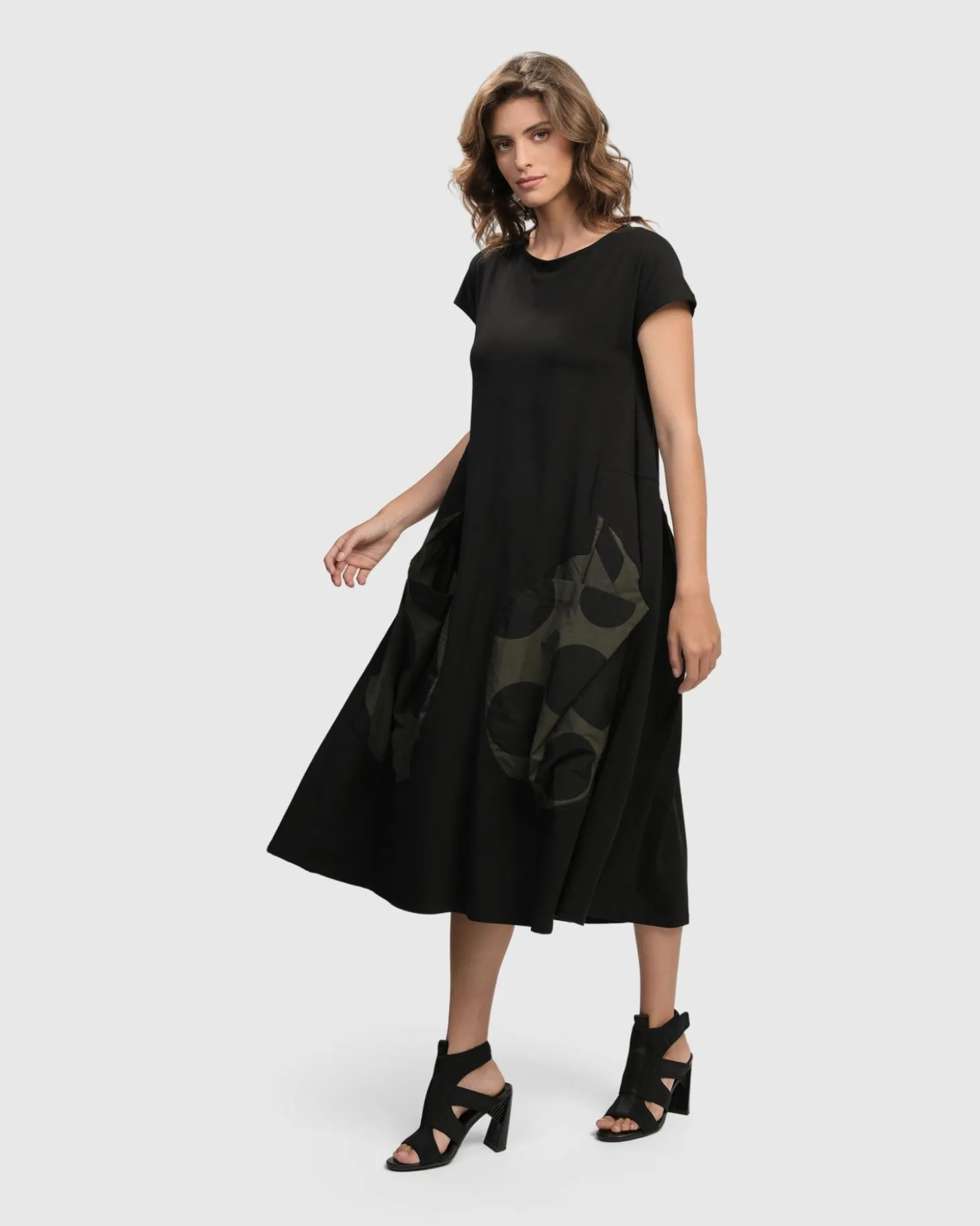 Urban Melody Midi Dress, Khaki