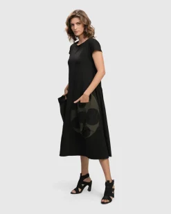 Urban Melody Midi Dress, Khaki