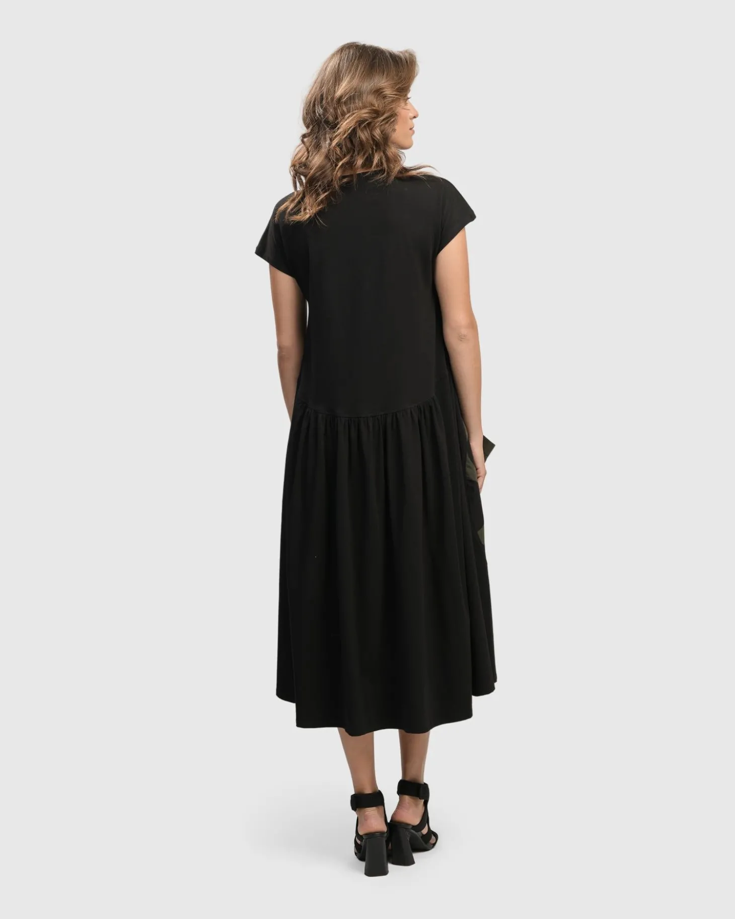 Urban Melody Midi Dress, Khaki