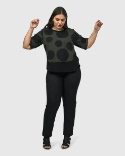 Urban Miyazaki Dots Tee, Khaki