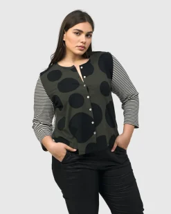 Urban Mononoke Cardigan Top, Stripes