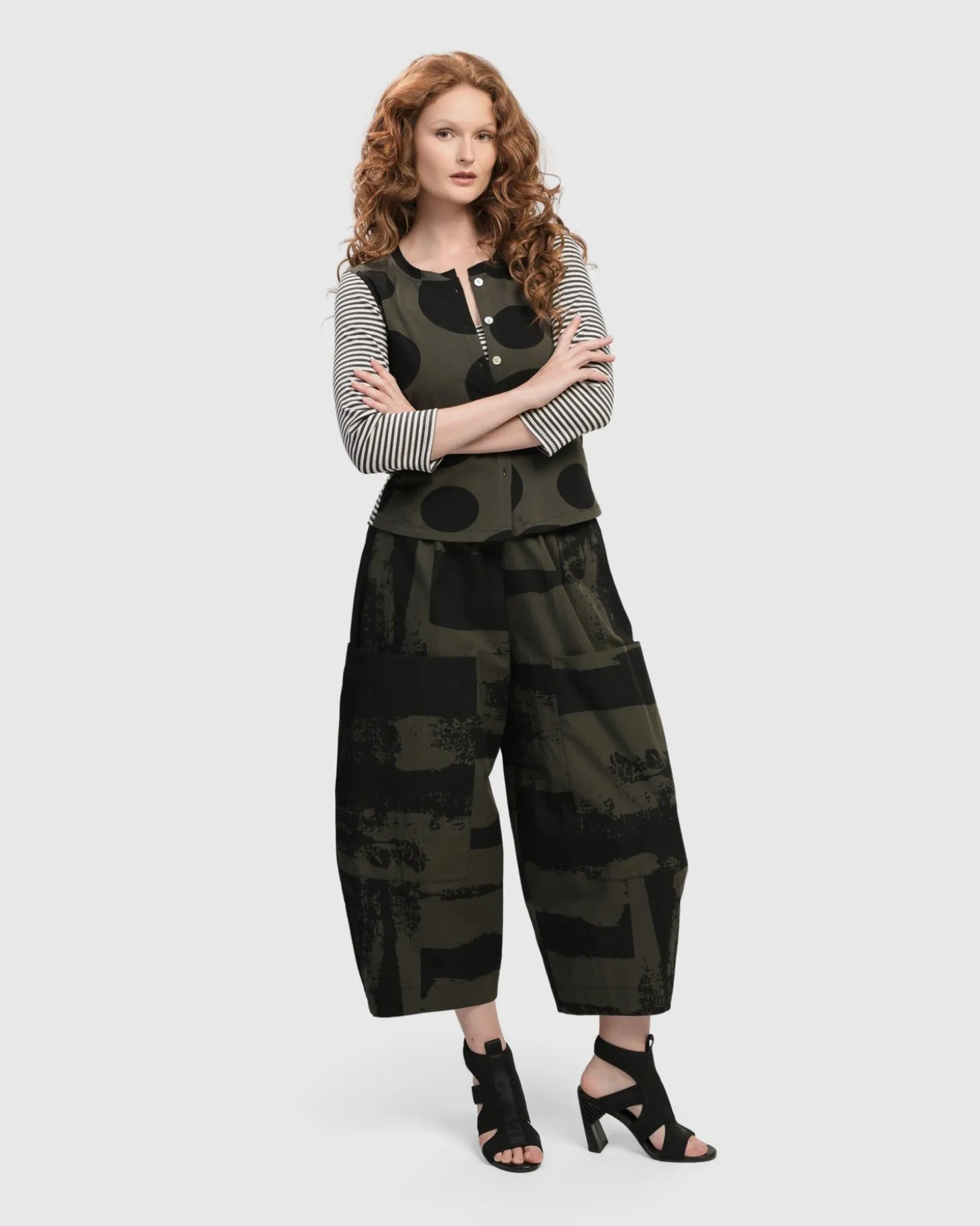 Urban Mononoke Cardigan Top, Stripes