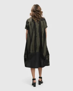 Urban Sake Muumuu Dress, Khaki