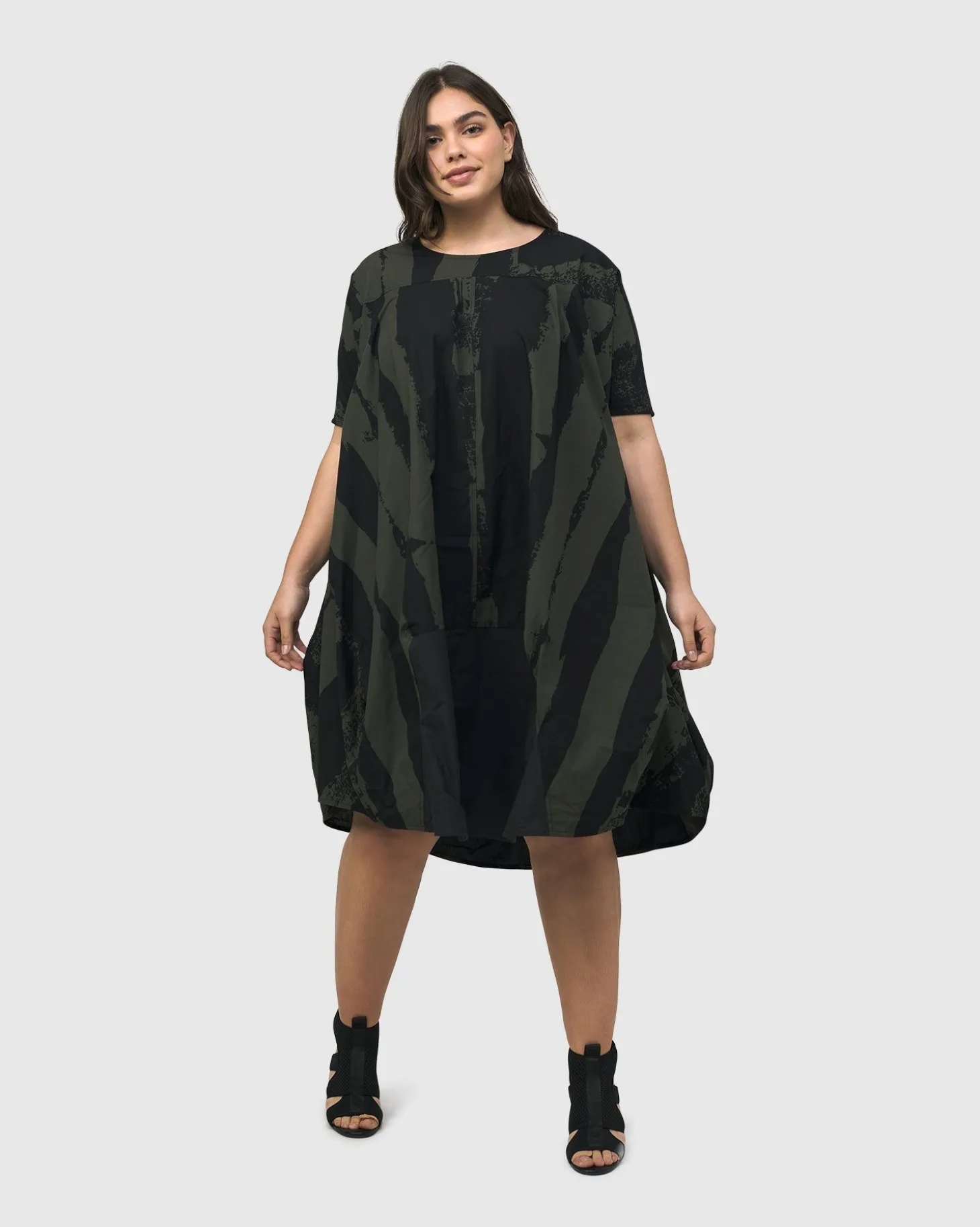 Urban Sake Muumuu Dress, Khaki