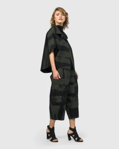 Urban Sakura Cape Jacket, Khaki