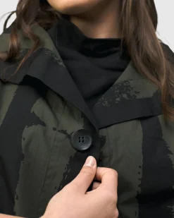 Urban Sakura Cape Jacket, Khaki
