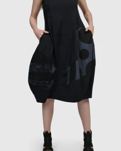 Urban Sleeveless Cocoon Dress, Navy