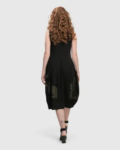 Urban Sleeveless Cocoon Dress, Khaki