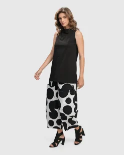 Urban Sleeveless Mockneck Top, Black