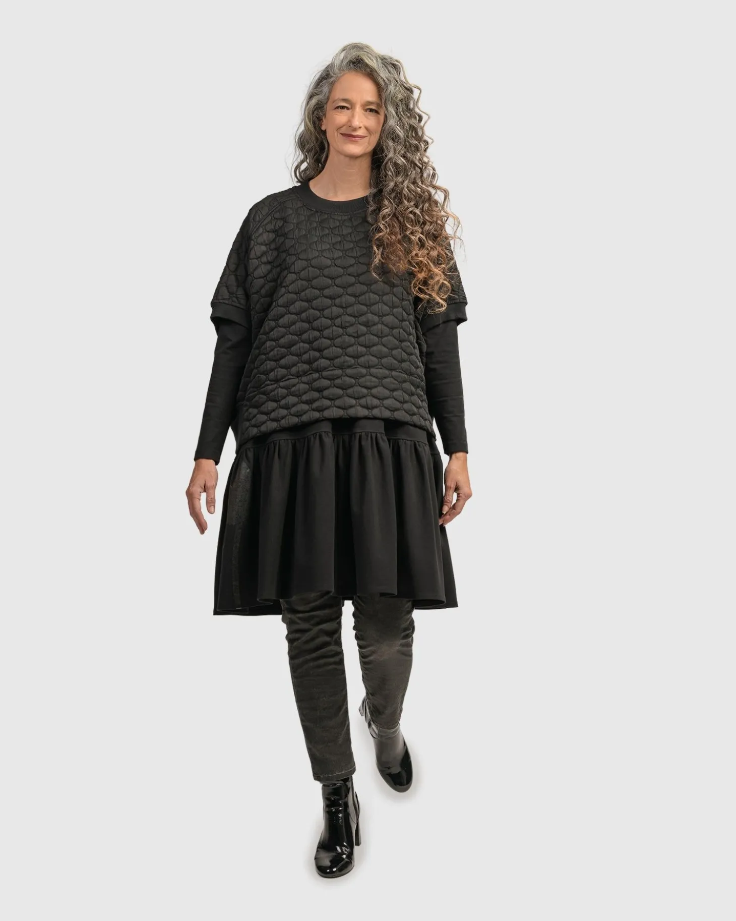 Urban Soft Punk Top, Black
