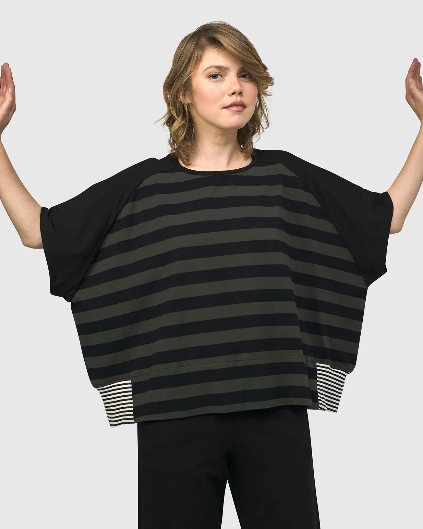 Urban Splice Boxy Tee, Stripes
