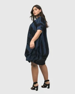 Urban Streets Muumuu Dress, Navy