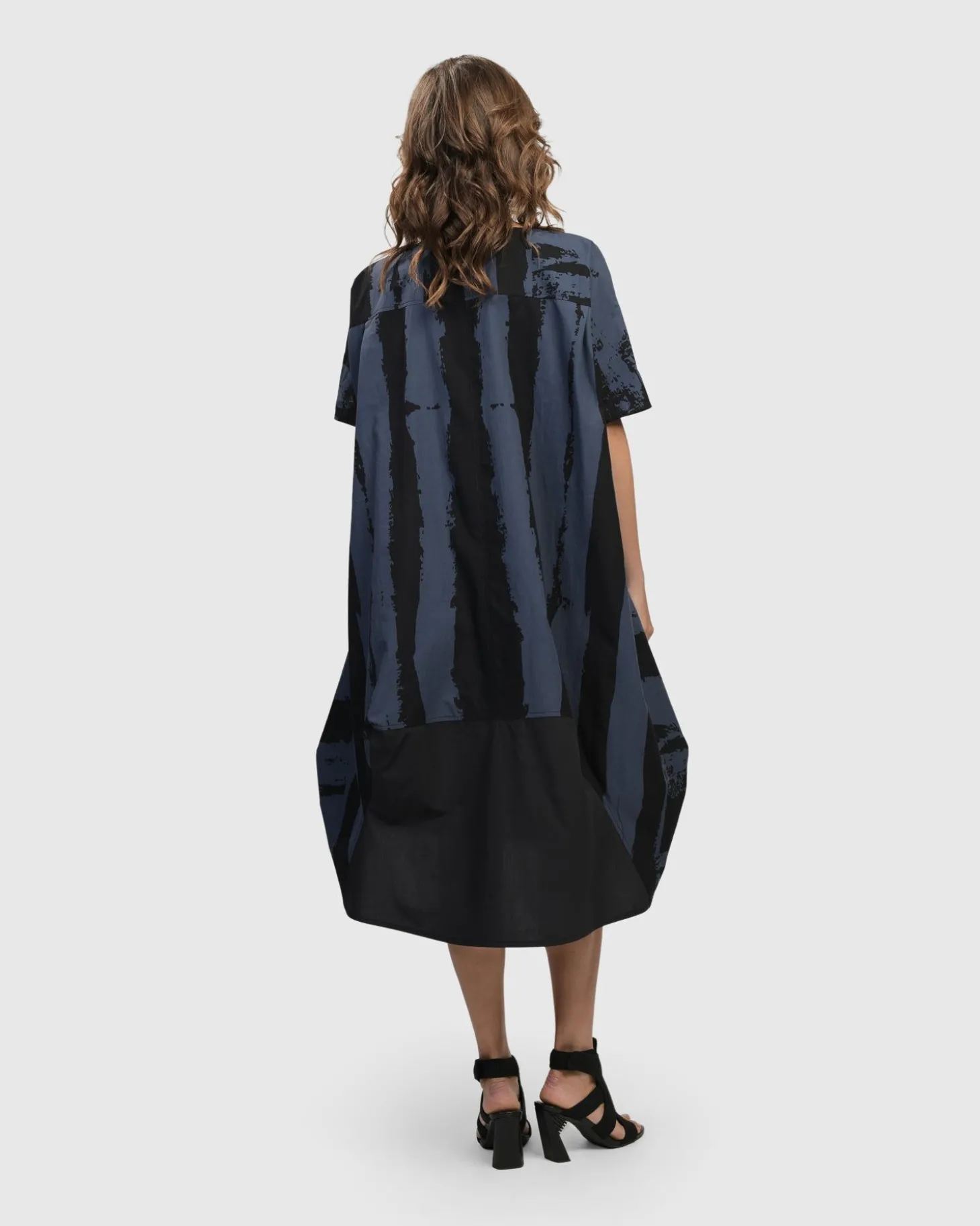 Urban Streets Muumuu Dress, Navy