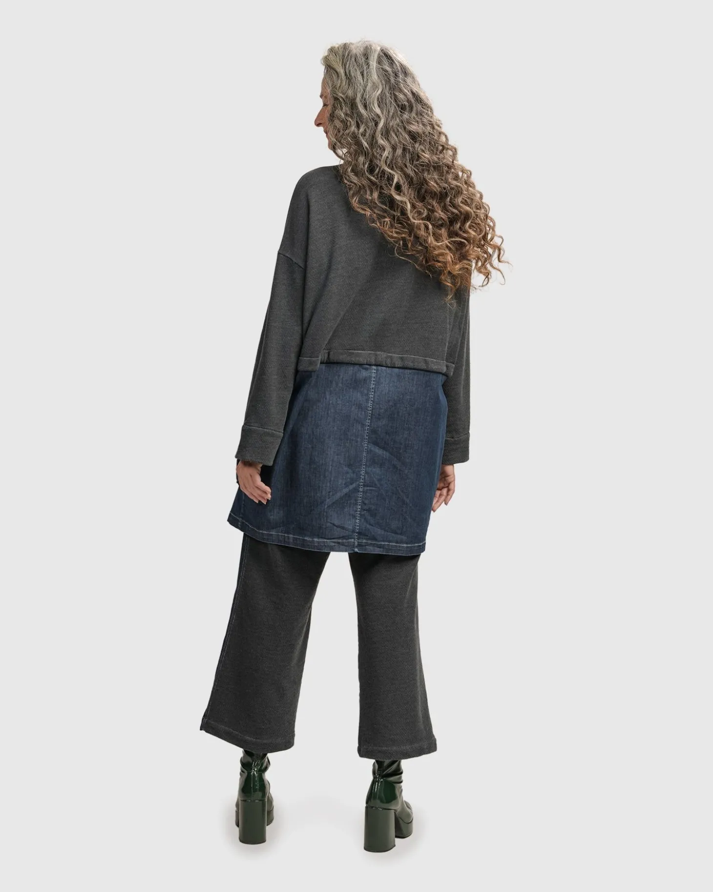 Urban Strut Boxy Coat, Denim