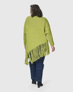 Urban Turtleneck Tunic Top, Lime