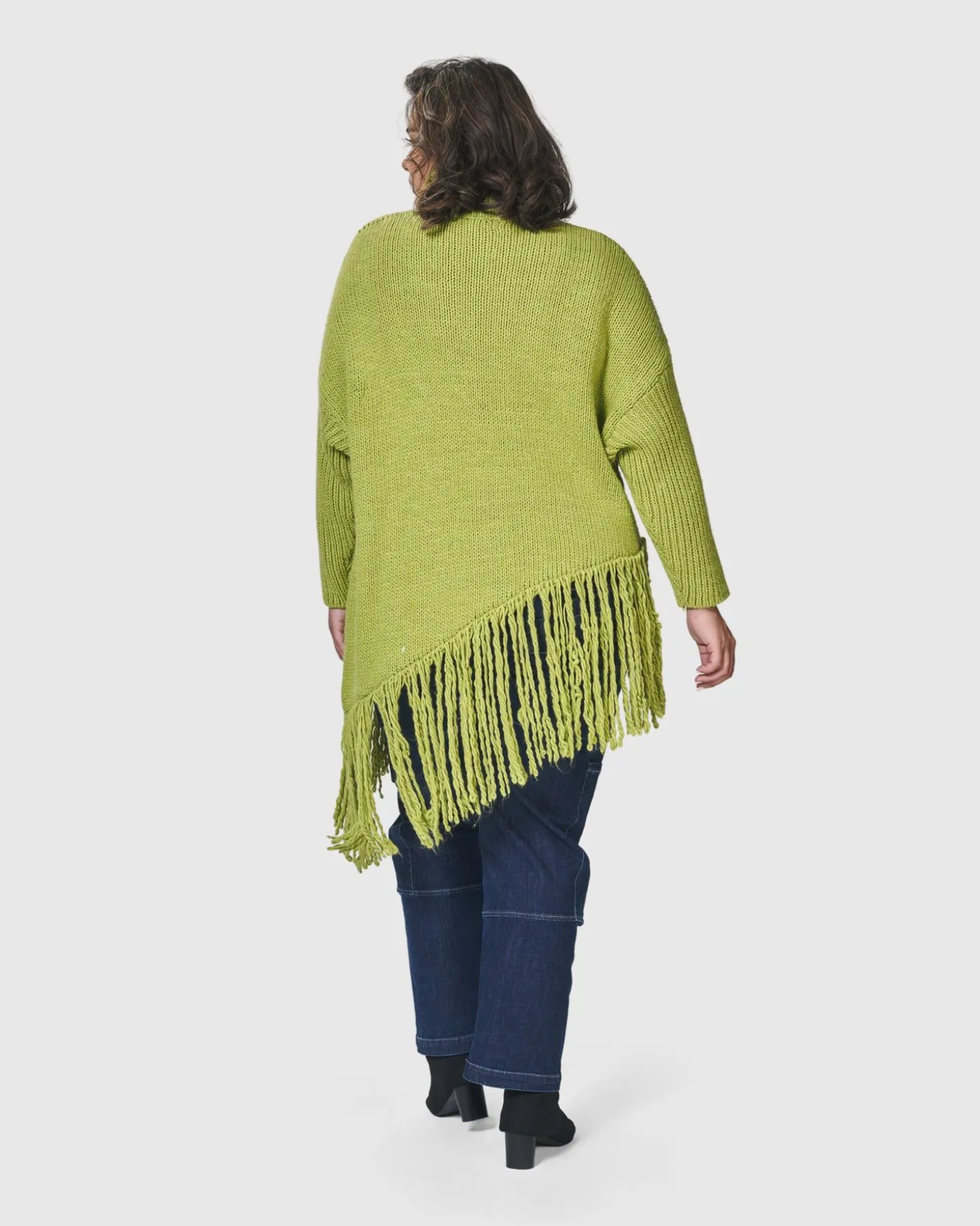 Urban Turtleneck Tunic Top, Lime