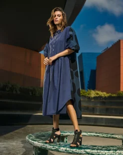Urban Vista Caftan Dress, Navy