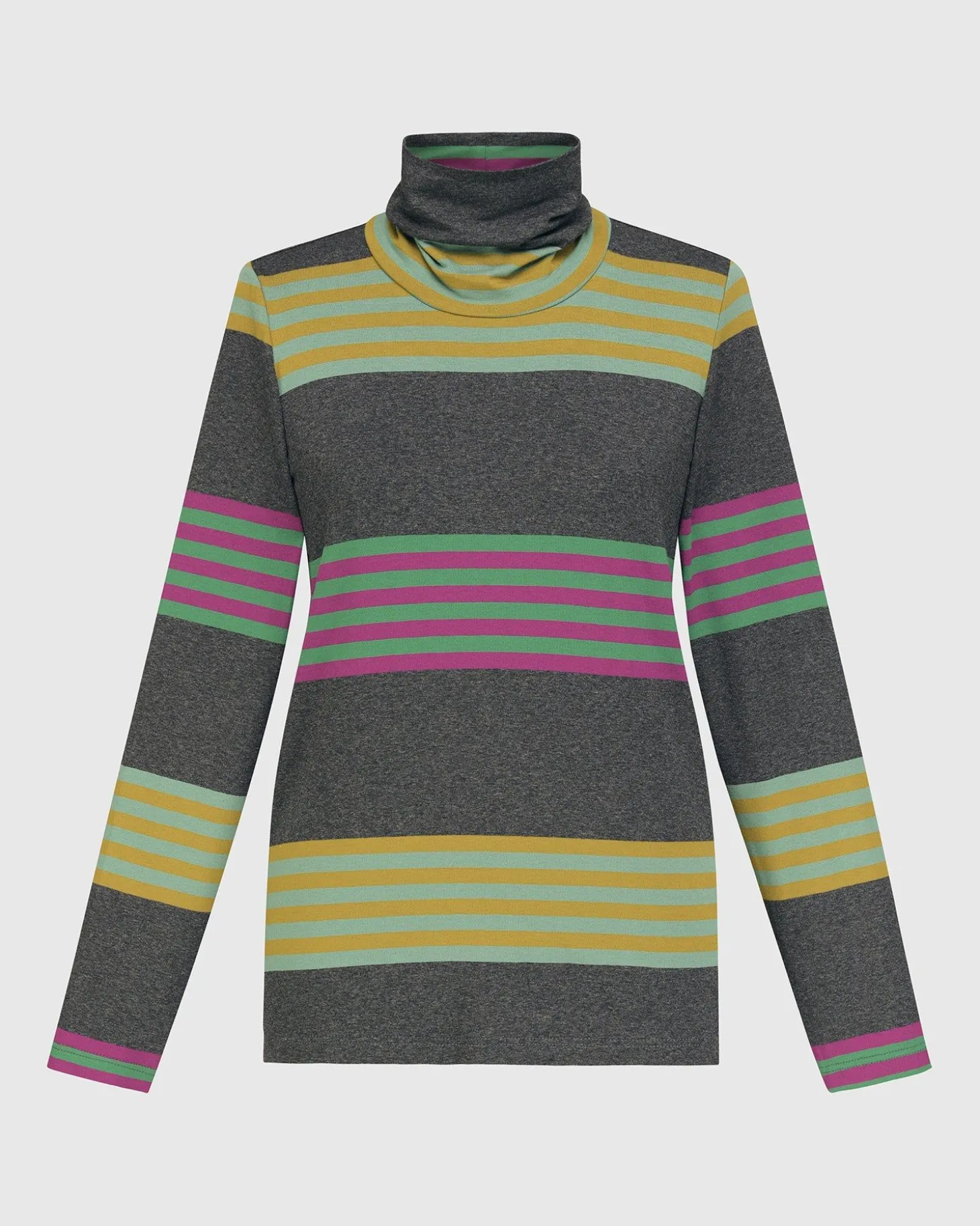 Urban Wine Bar Turtleneck Top, Stripes