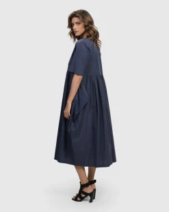 Urban Wonder Relaxed Gown, Navy