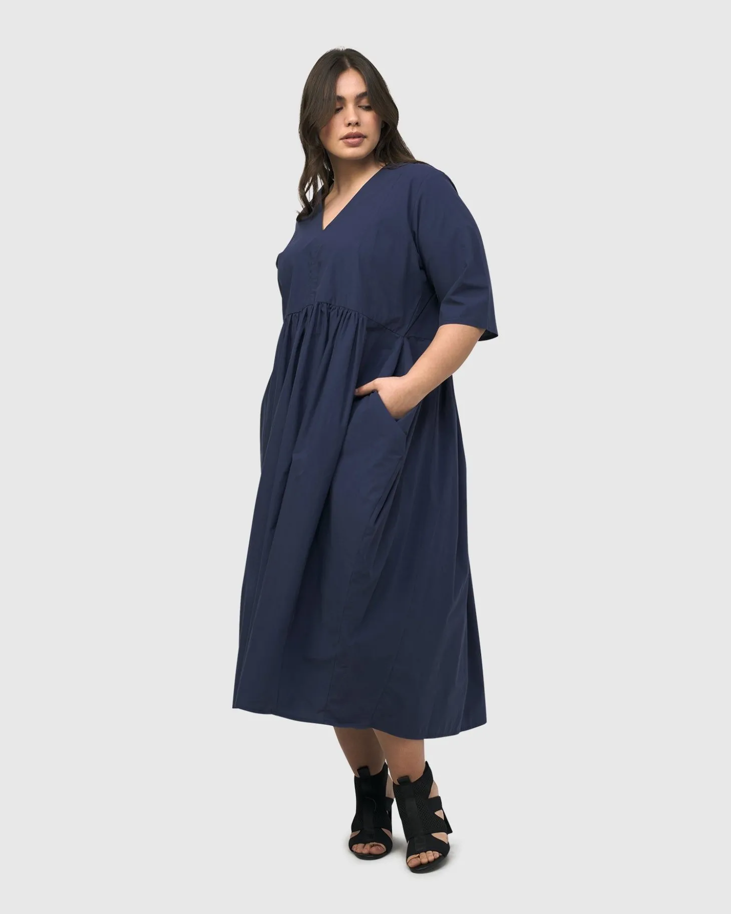 Urban Wonder Relaxed Gown, Navy