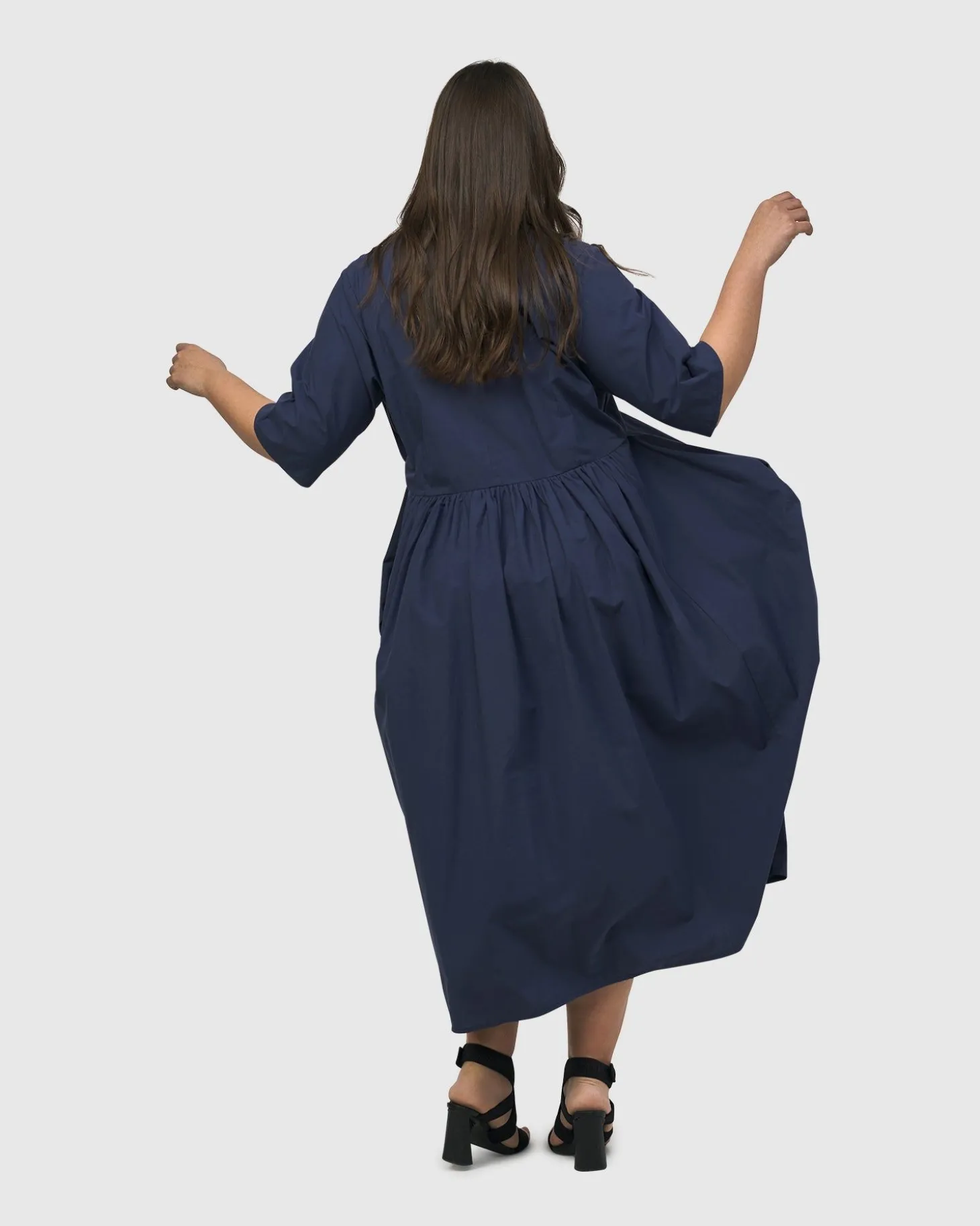 Urban Wonder Relaxed Gown, Navy