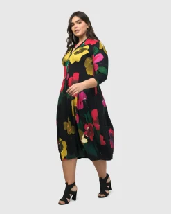 Valencia Cocoon Dress, Garden