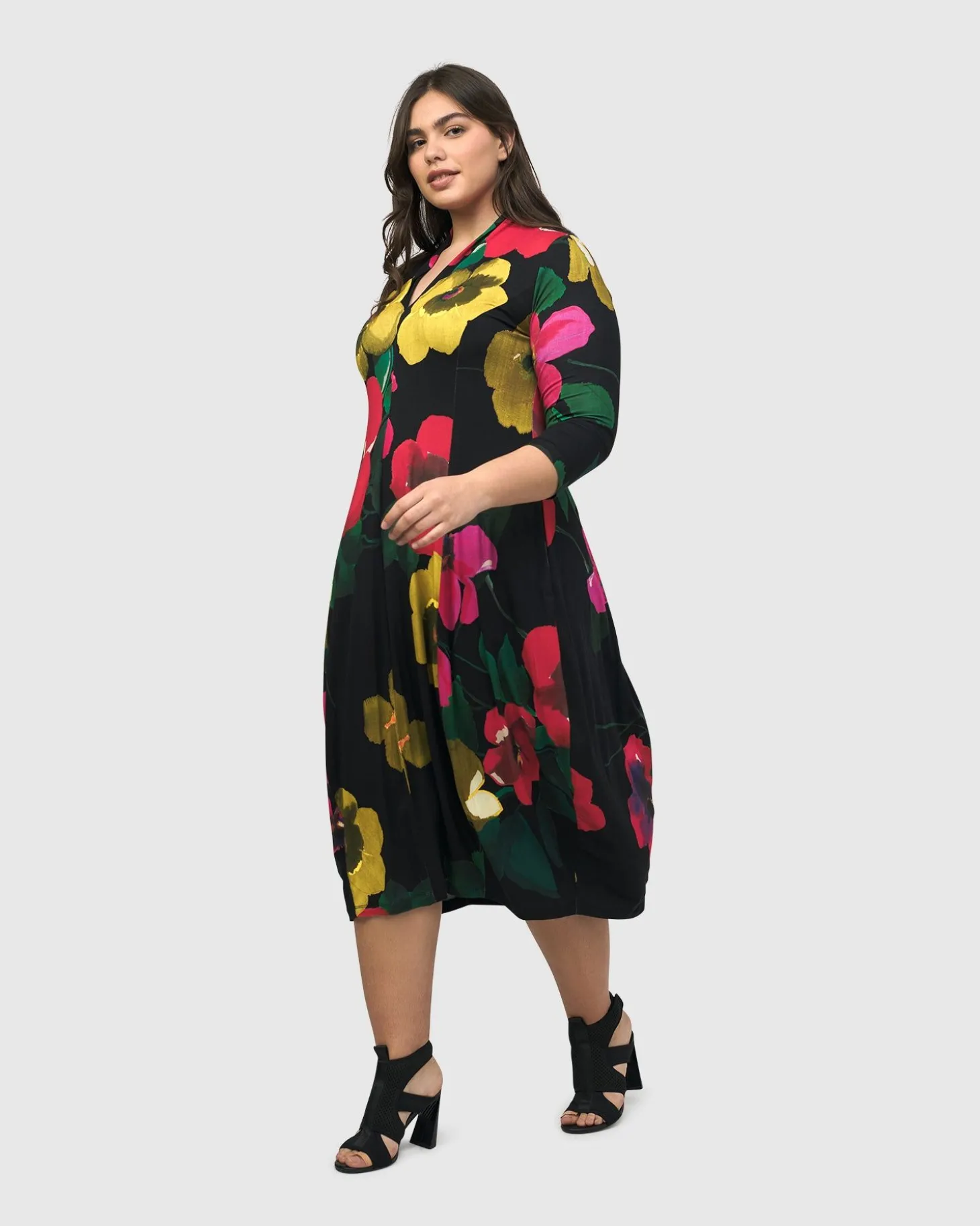 Valencia Cocoon Dress, Garden