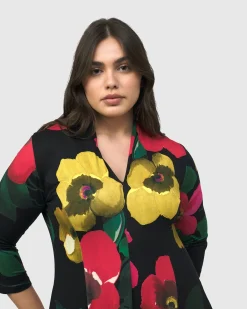 Valencia Cocoon Dress, Garden