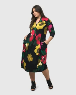 Valencia Cocoon Dress, Garden