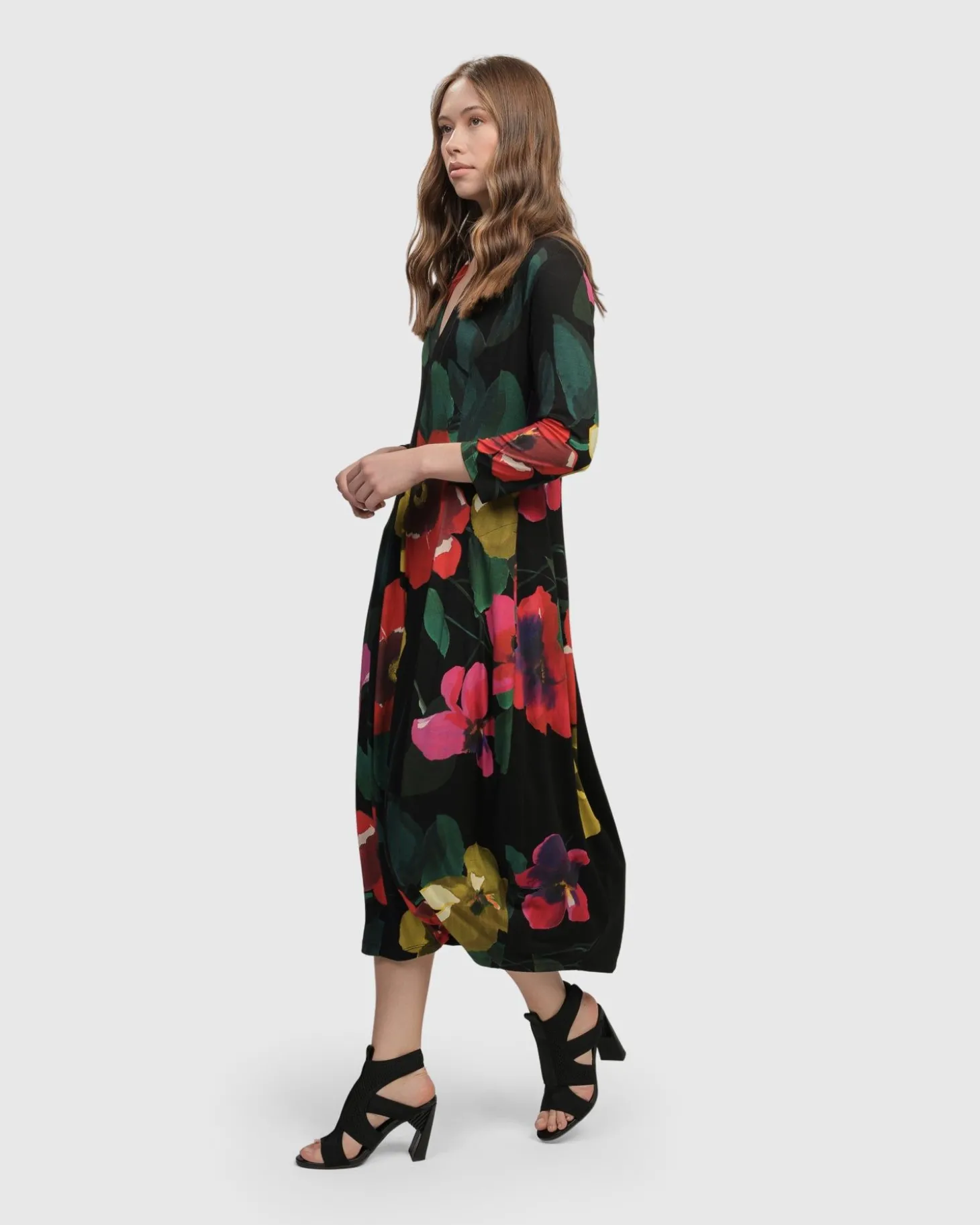 Valencia Cocoon Dress, Garden