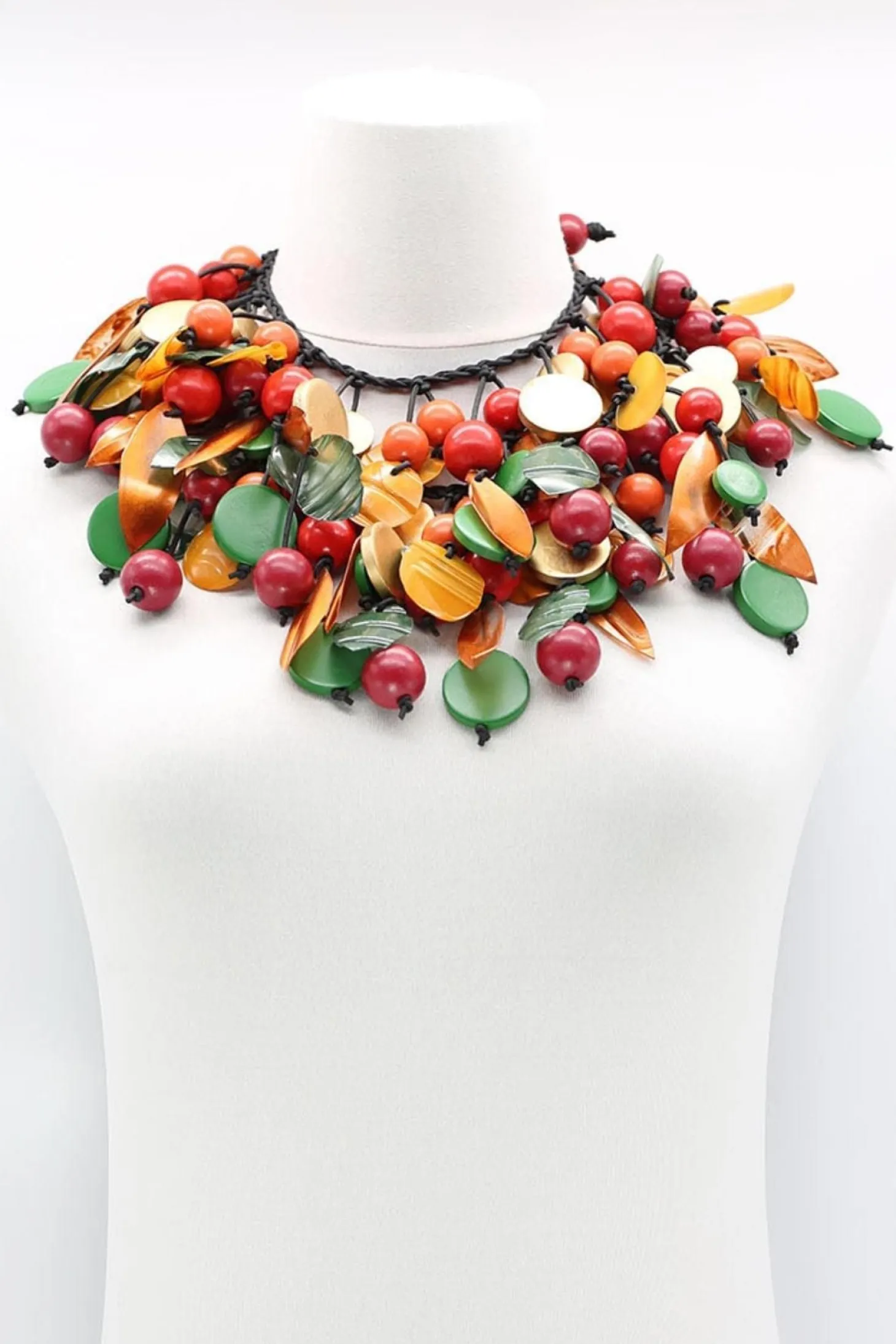 Vintage Mixed Fruit Necklace, Multi