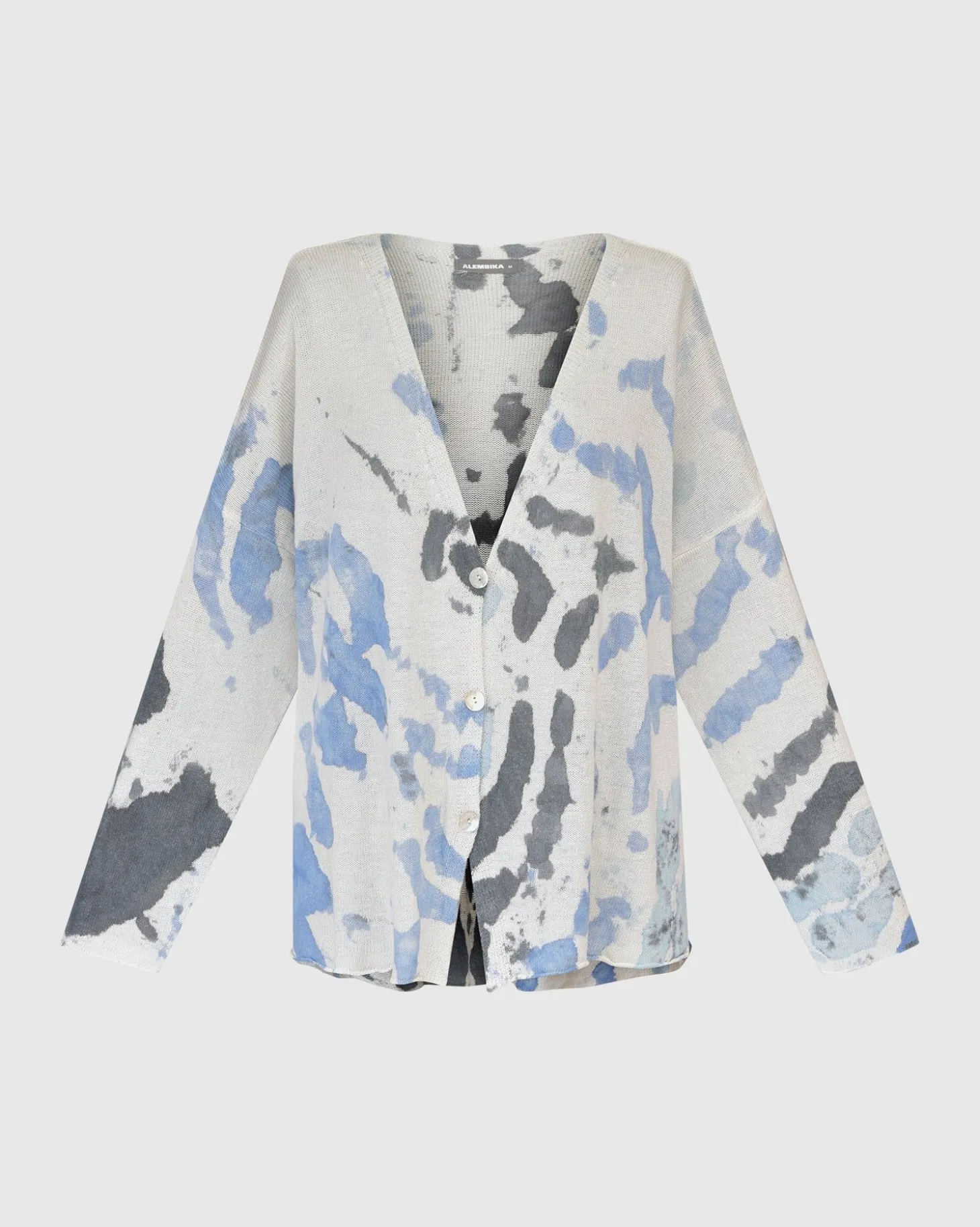 Watercolor Cardigan Sweater, Nautical