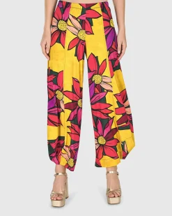 Wildflower Punto Pants, Bouquet