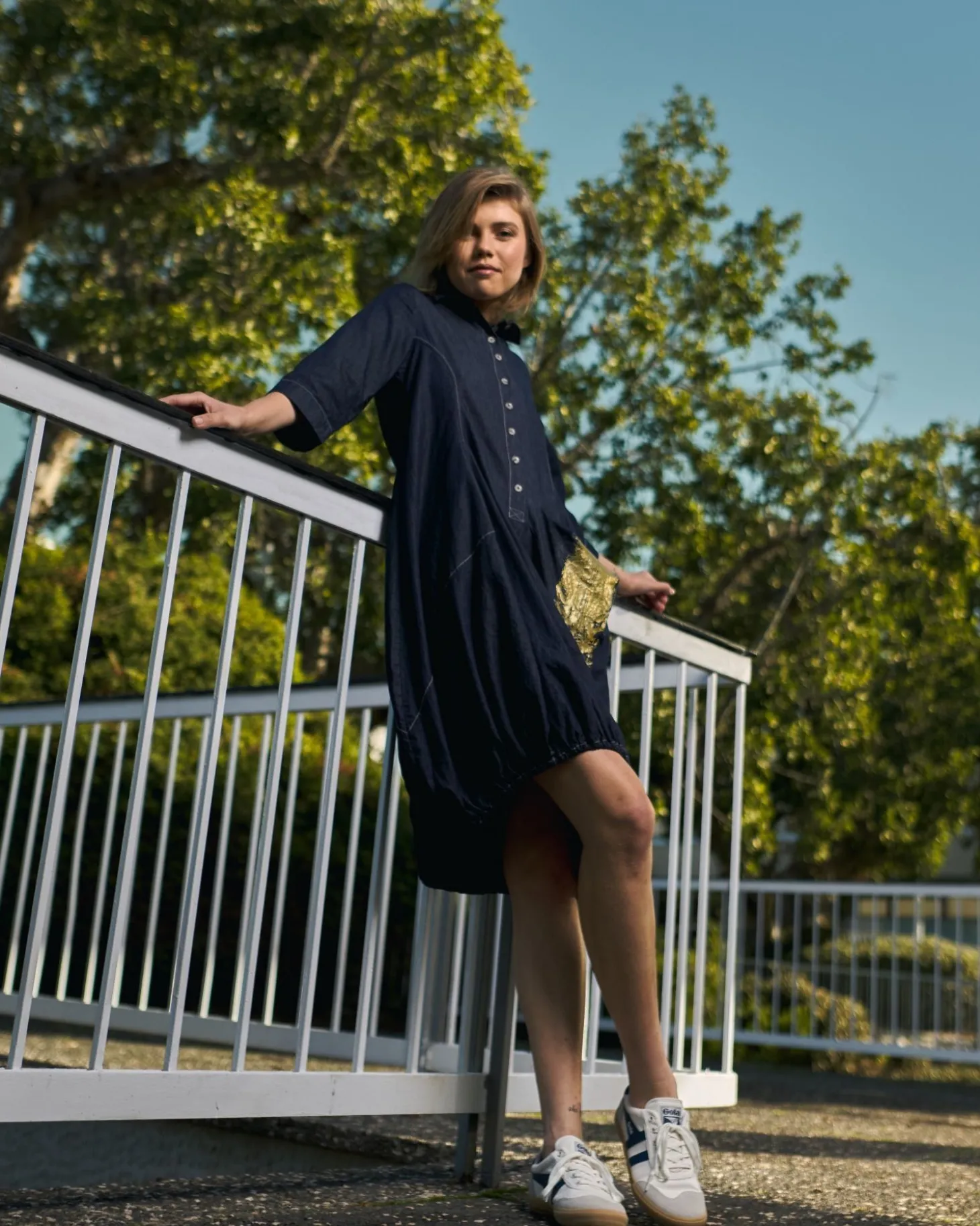Winona Wonderful Dress, Denim
