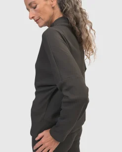 Zen Drawstring Sweatshirt, Charcoal