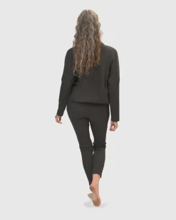 Zen Drawstring Sweatshirt, Charcoal