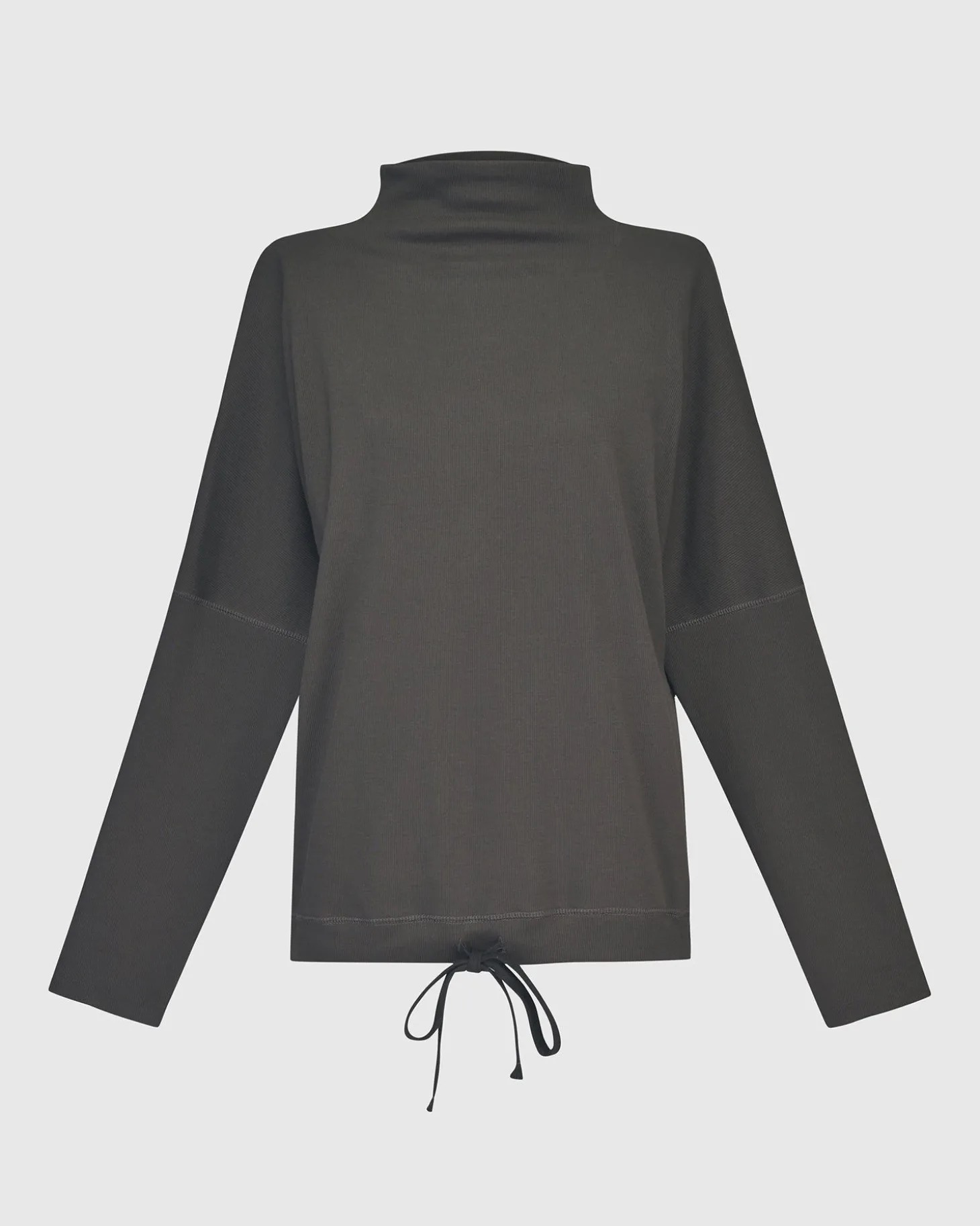Zen Drawstring Sweatshirt, Charcoal